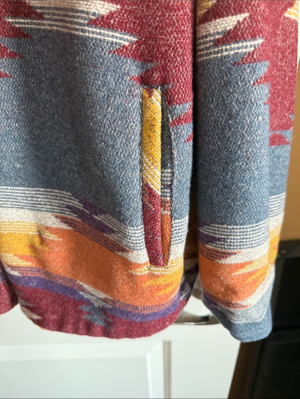 Multicolor Aztec Button-Up Jacket - Picture 5 of 7